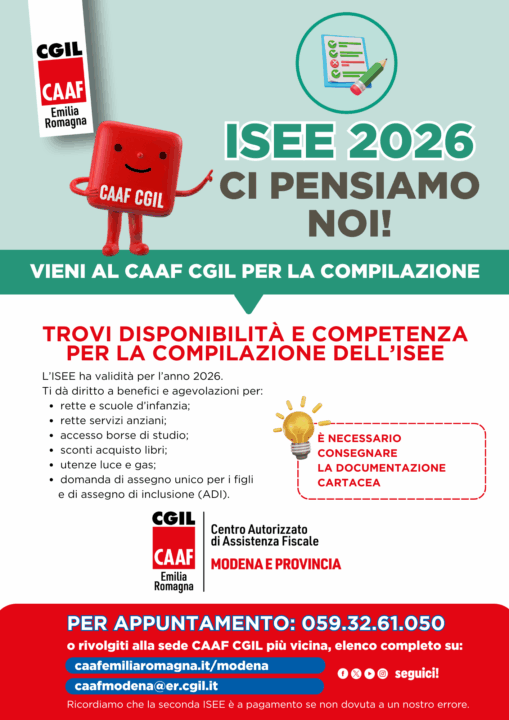Isee 2026 Caaf Cgil Modena