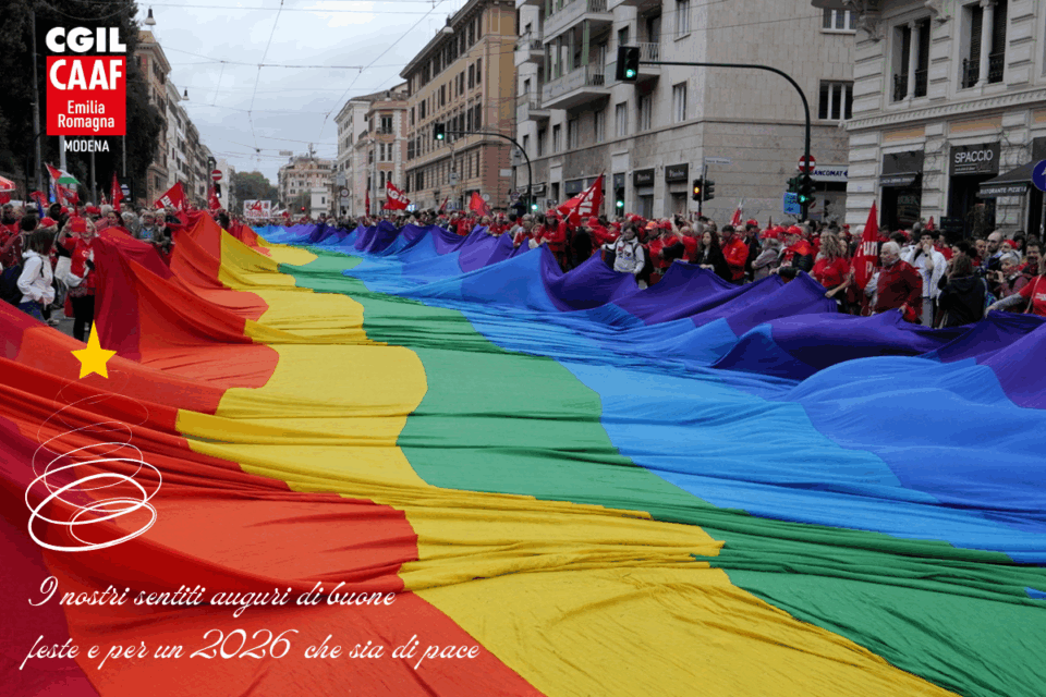 auguri 2025 feste natalizie Caaf Cgil Modena